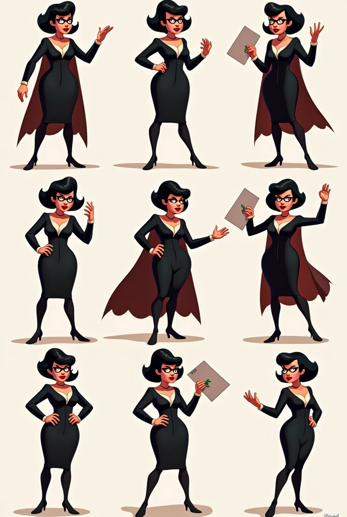 10 different posses of Edna "E" Mode