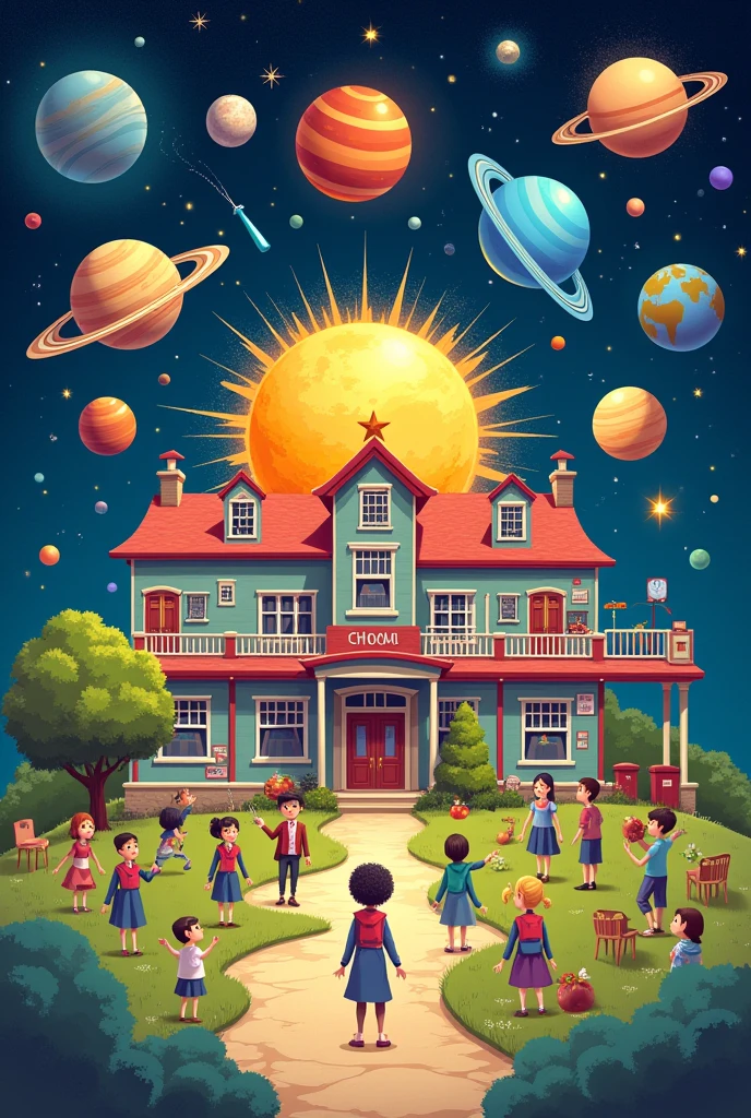 Solar system and school