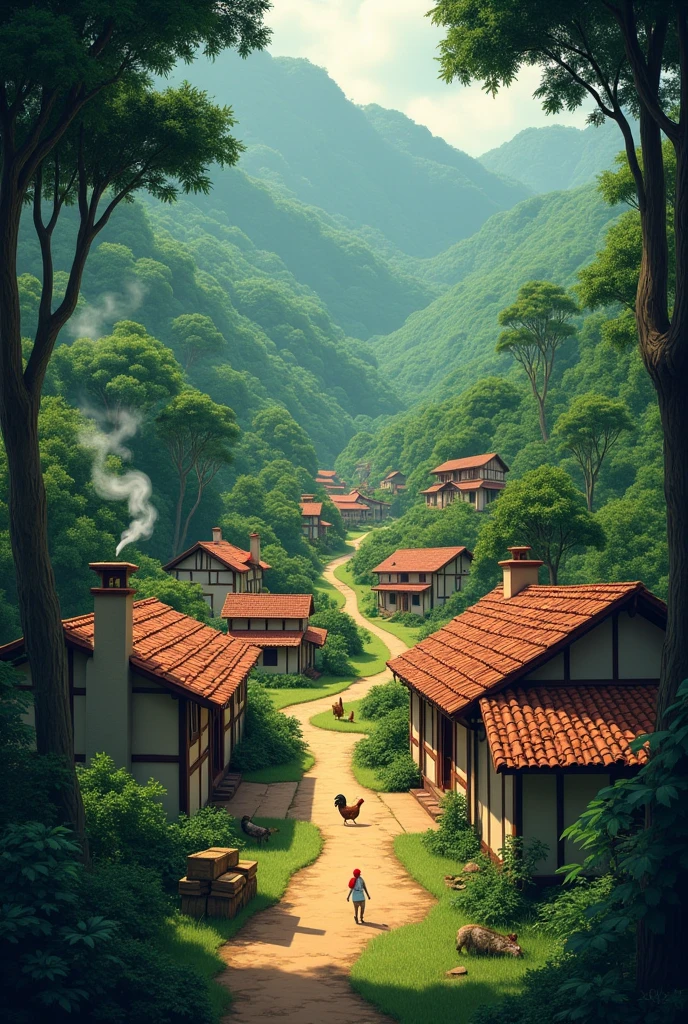 a very small town in the interior of São Paulo surrounded by a forest