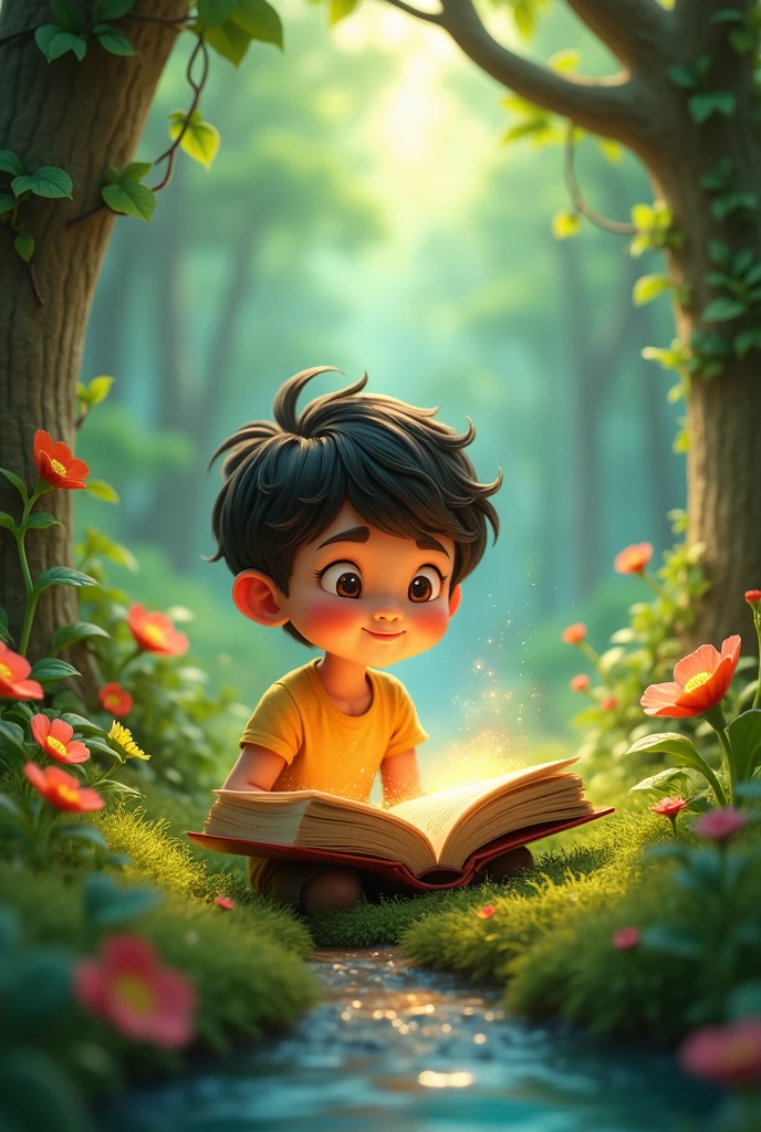 Something related to nature, Reading and creativity in an animated way