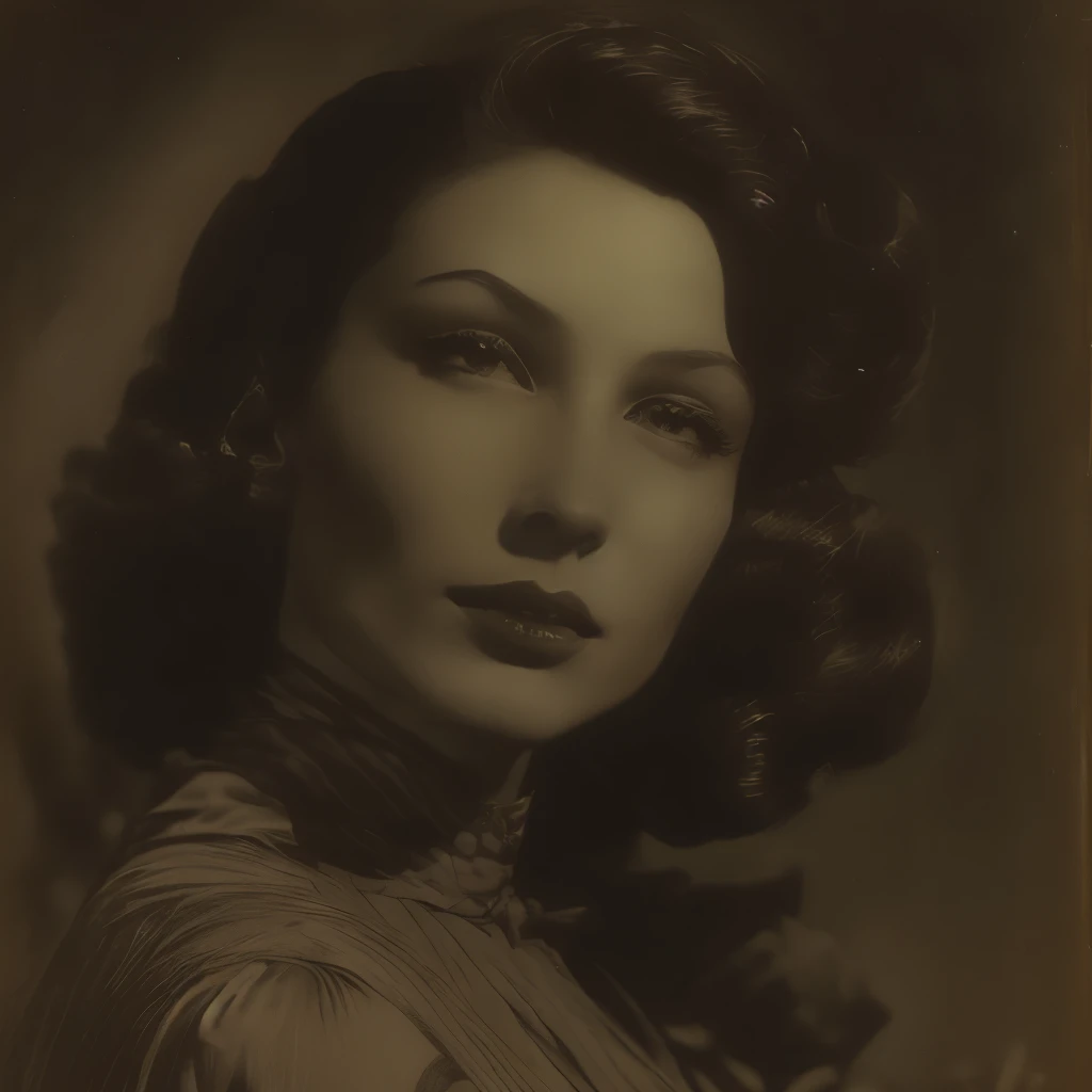 Rolf Armstrong Style - Black and White Photography、1950s、Full body portrait