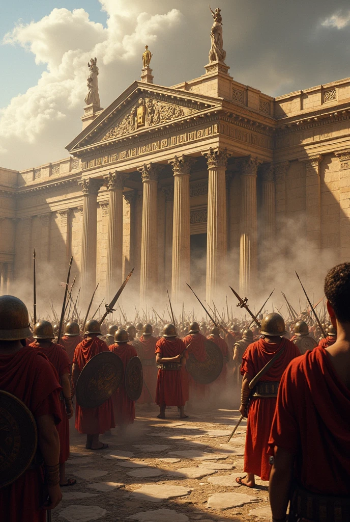 Temple of Jerusalem invaded by Romans
