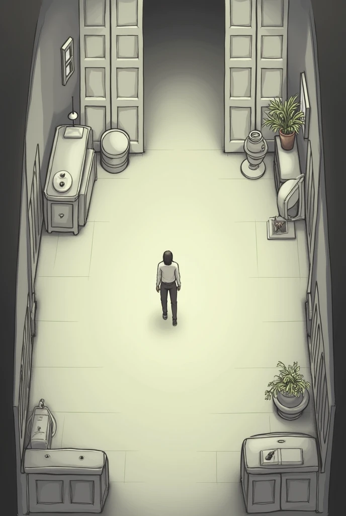Make a person stand in the middle of the picture showing that it is a room 2/10