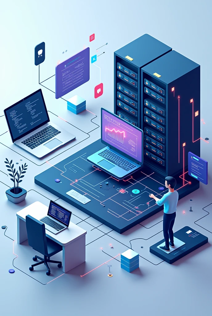 Displays a visual representation of the backend of a page