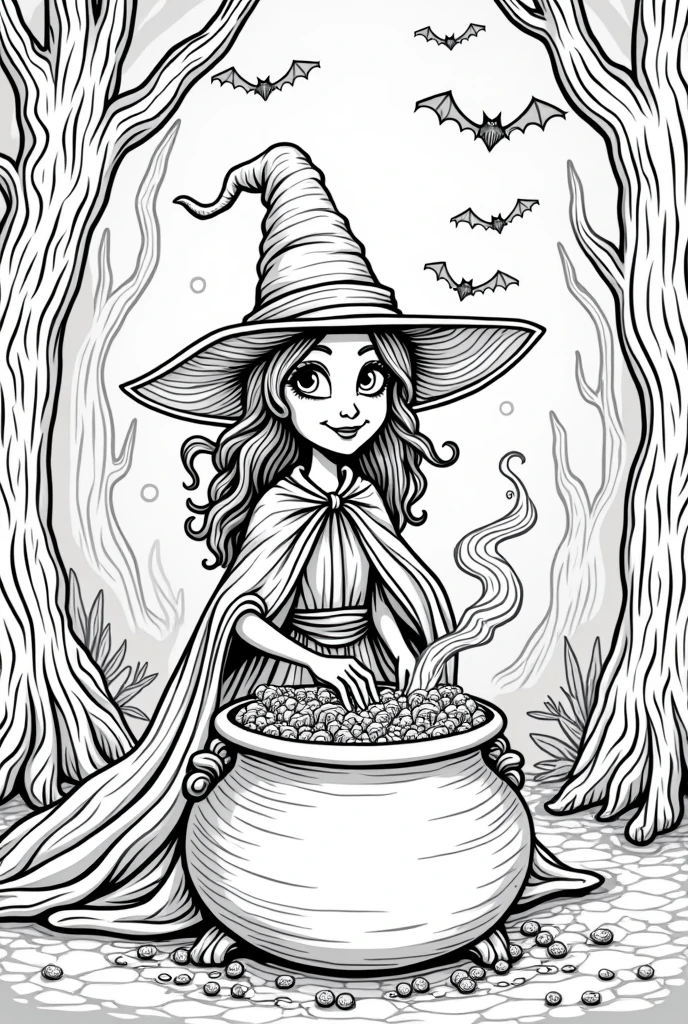 an halloween image for coloring