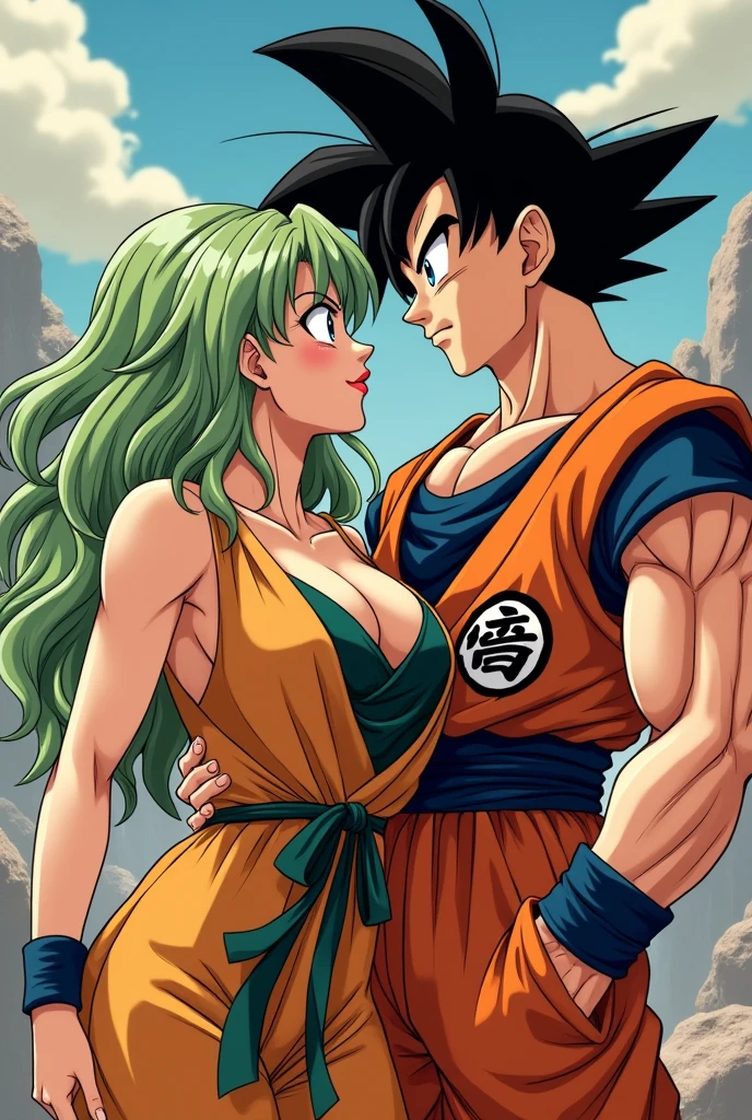 Tatsumaki having sex with Goku 
