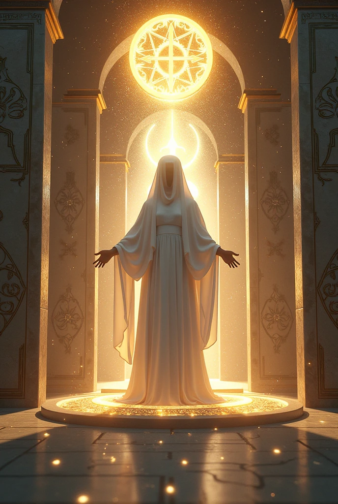You can create an image that represents the characteristics of Christianity, Judaism and Islam