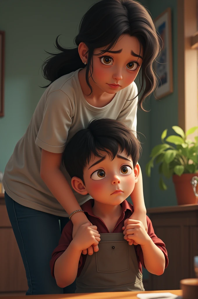 A ??? who's scolded by his mother