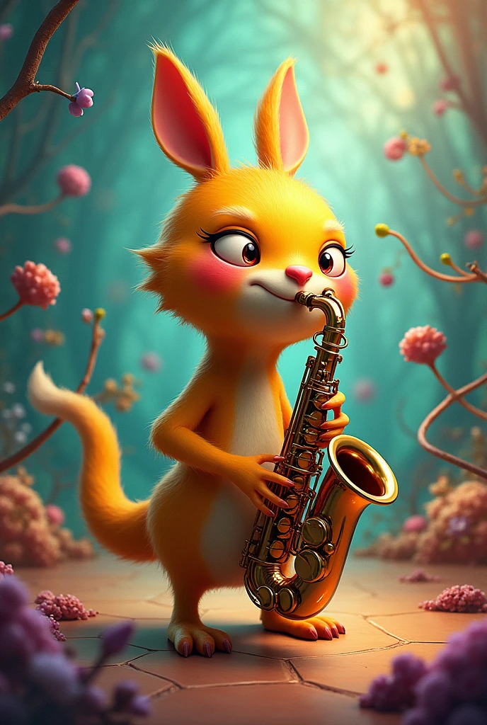 bababoi playing saxophone