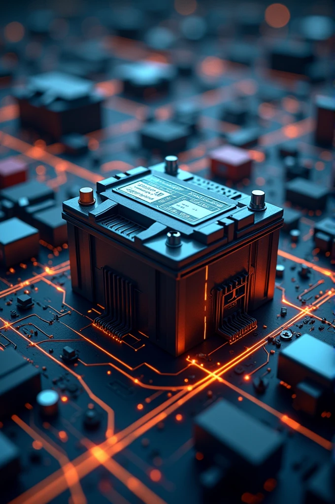Create a detailed image about the automotive power supply system