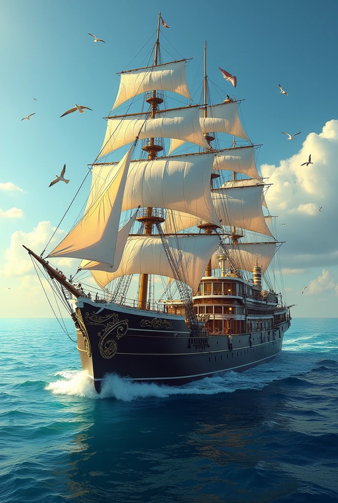 A ship that has music room inside