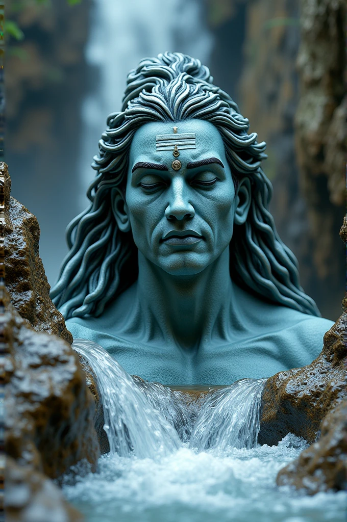 Bholenath made of water and stone