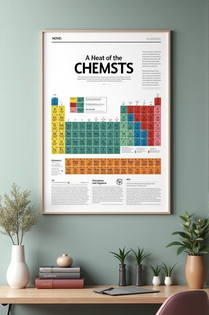 Wall magazine on periodic table 
