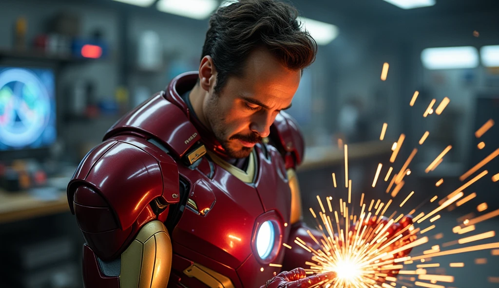 Scene 20: Training Montage
A montage of Tony Stark training and perfecting his new suit. The lyrics “Left no crumbs, no secrets inside” play as he pushes himself to the limit.