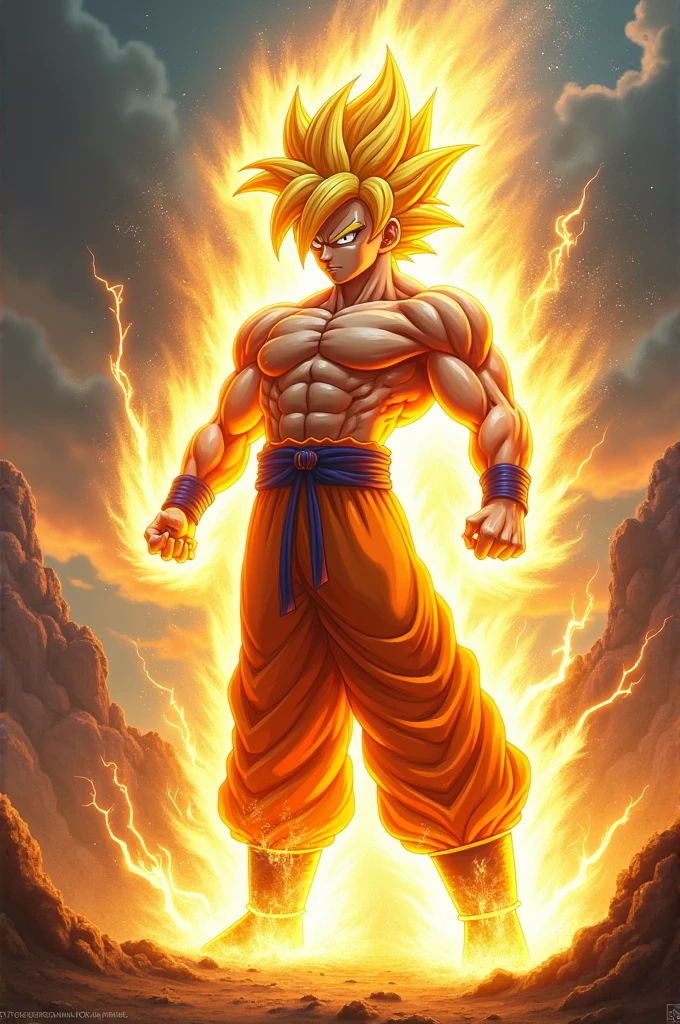 Haz a Goku  supersayajin 5