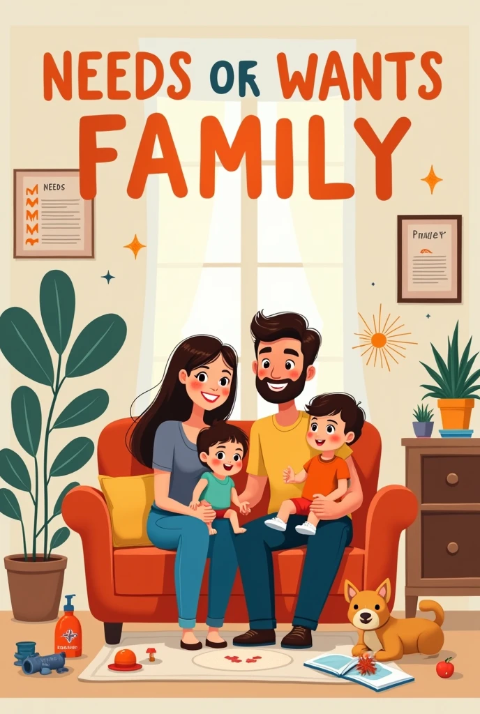 Easy Poster About Needs And Wants of family 