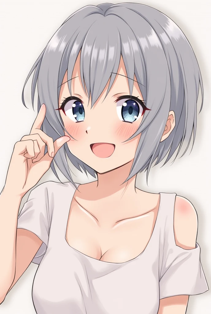 1 girl, breasts, short hair, smile, blue eyes, being fucked