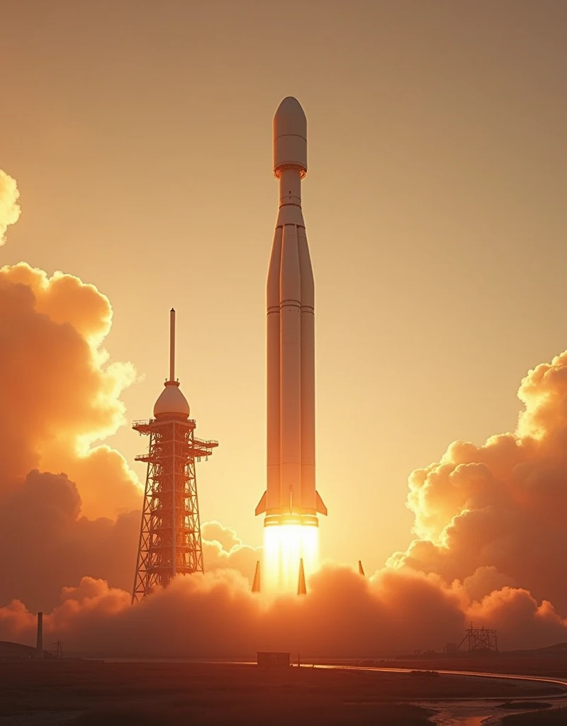 SpaceX Rocket Mission, Launchpad launch from Texas, Mars Colonization mission, (ultra-detailed, absolute resolution, ultra-realistic, best quality:1.3), 2.5D, delicate and dynamic, artistic photography, hyper-realistic, graphic CG digital art