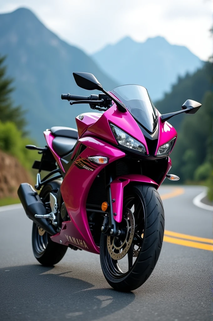 Yamaha Fazer 250 metallic pink motorcycle