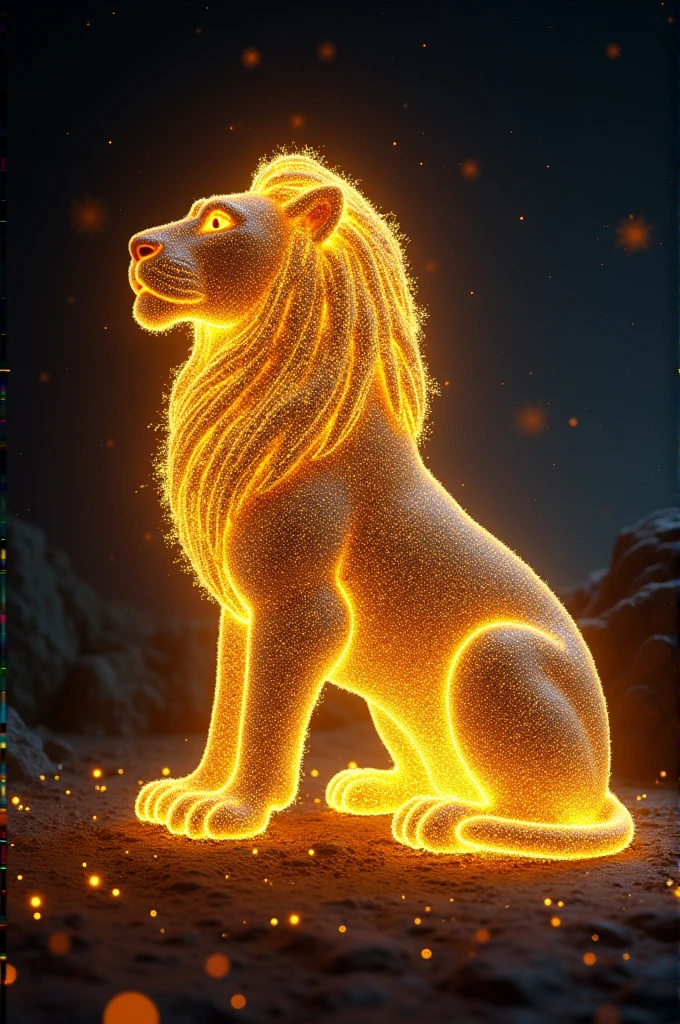 Leo constellation made up of only golden stars