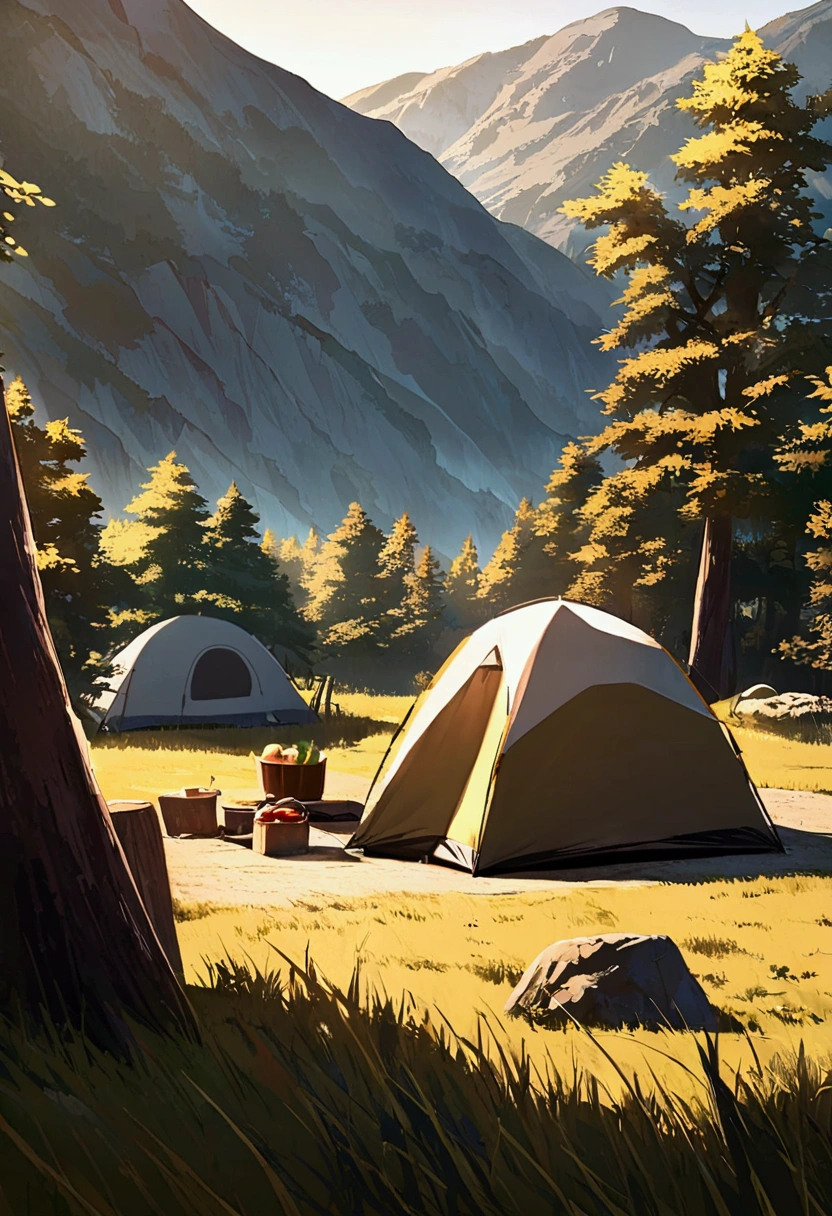 background,camp site,In the mountains