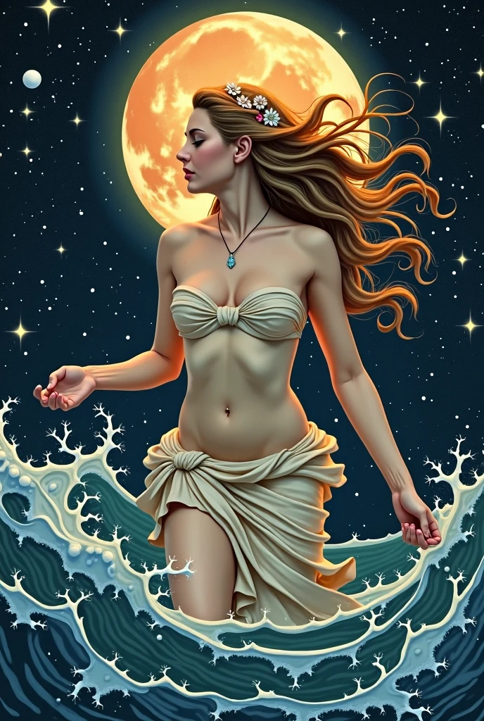 Birth of Venus 🪞#venus #aphrodite #water #art #artaesthetic #women #stars #femalepower #romance #godess #wallpaper #mythology #constellations #planets