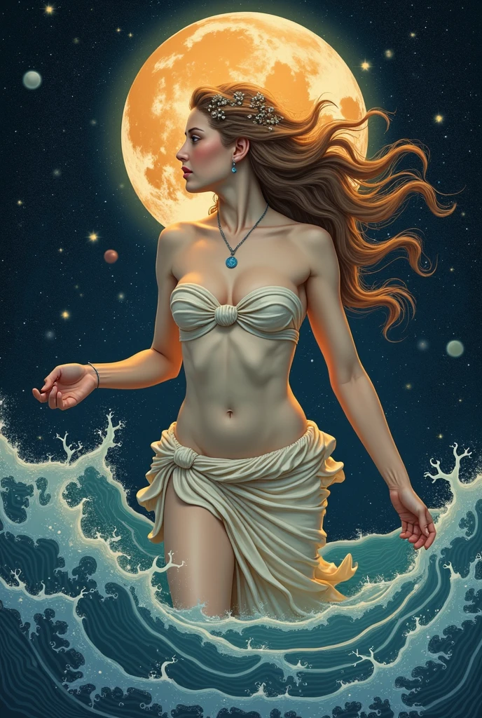 Birth of Venus 🪞#venus #aphrodite #water #art #artaesthetic #women #stars #femalepower #romance #godess #wallpaper #mythology #constellations #planets