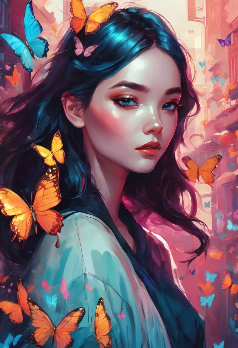there is a woman with a butterfly in her hand, inspired by Lois van Baarle, loish art style, by Lois van Baarle, lois van baarle and rossdraws, alice x. zhang, inspired by loish, loish van baarle, glossy digital painting, stunning digital illustration, beautiful digital illustration, by loish
#ии #нейросеть #арт #промт #anime #аниме #art #картинки #хорошо #лучшие