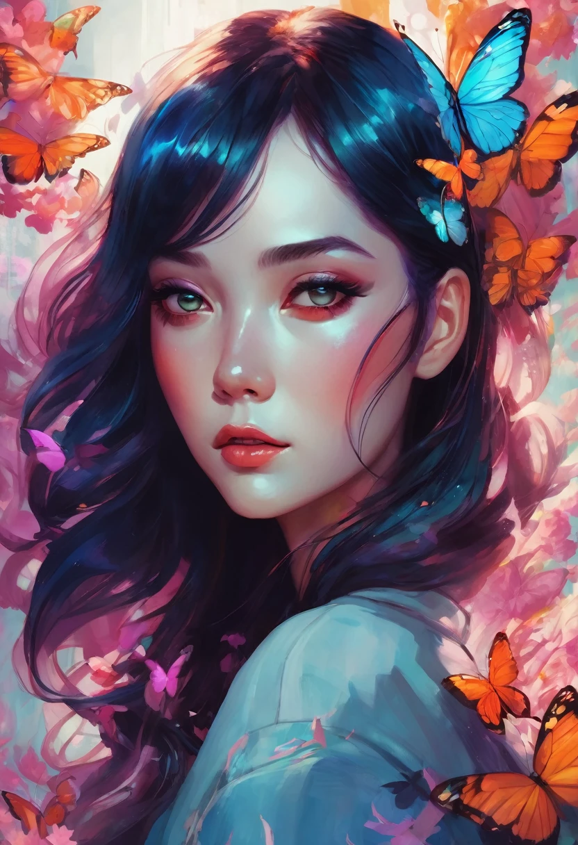 there is a woman with a butterfly in her hand, inspired by Lois van Baarle, loish art style, by Lois van Baarle, lois van baarle and rossdraws, alice x. zhang, inspired by loish, loish van baarle, glossy digital painting, stunning digital illustration, beautiful digital illustration, by loish
#ии #нейросеть #арт #промт #anime #аниме #art #картинки #хорошо #лучшие