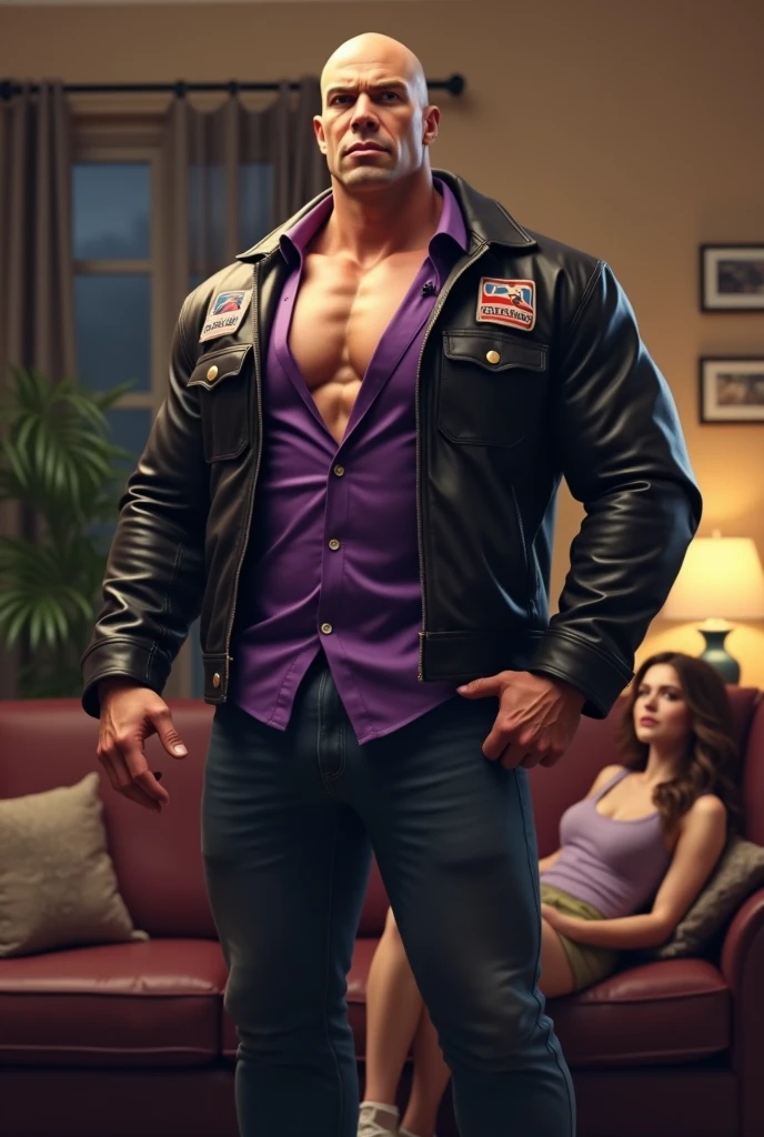 a shirtless man bearded, smiling, detailed muscular wet body, big hard dick, photorealistic, hyperrealistic, 8k, highly detailed, masterpiece, cinematic lighting, dramatic shadows, body wet, lying in garage, wearing a ciclist sunglasses. Wearing a black coat opened. Smoking cigarettes.