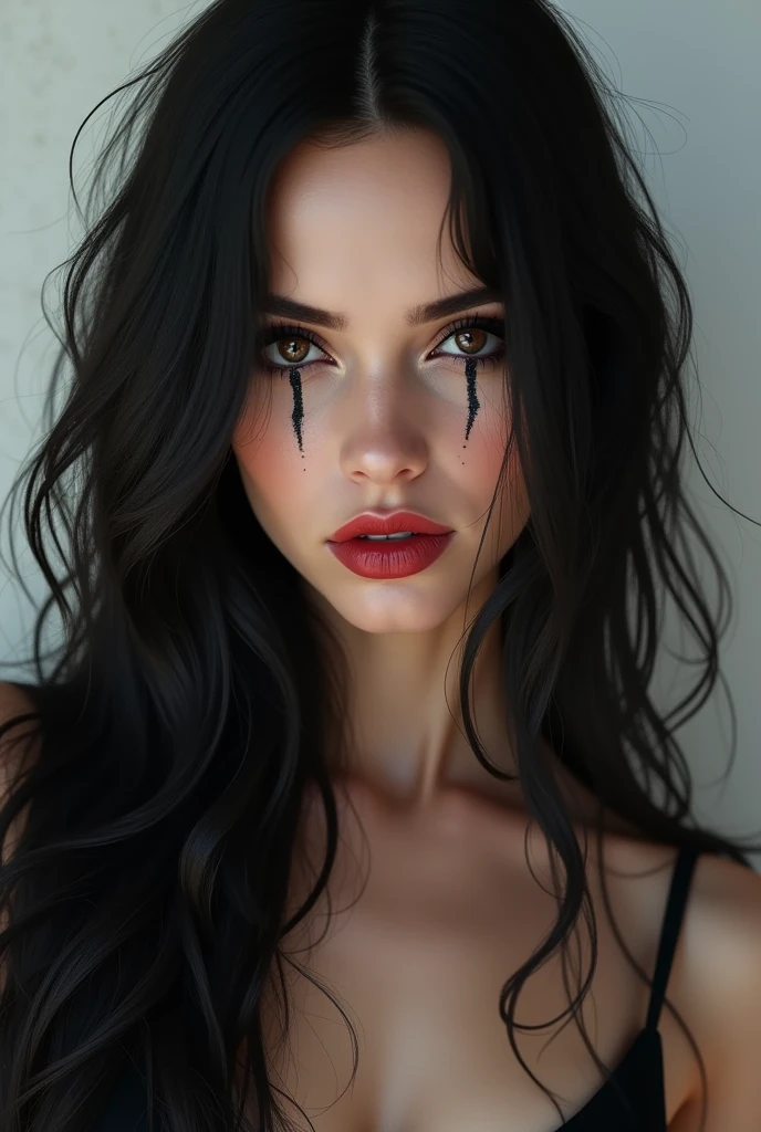 (photorealism:1.2), victoria de Angelis from Mäneskin