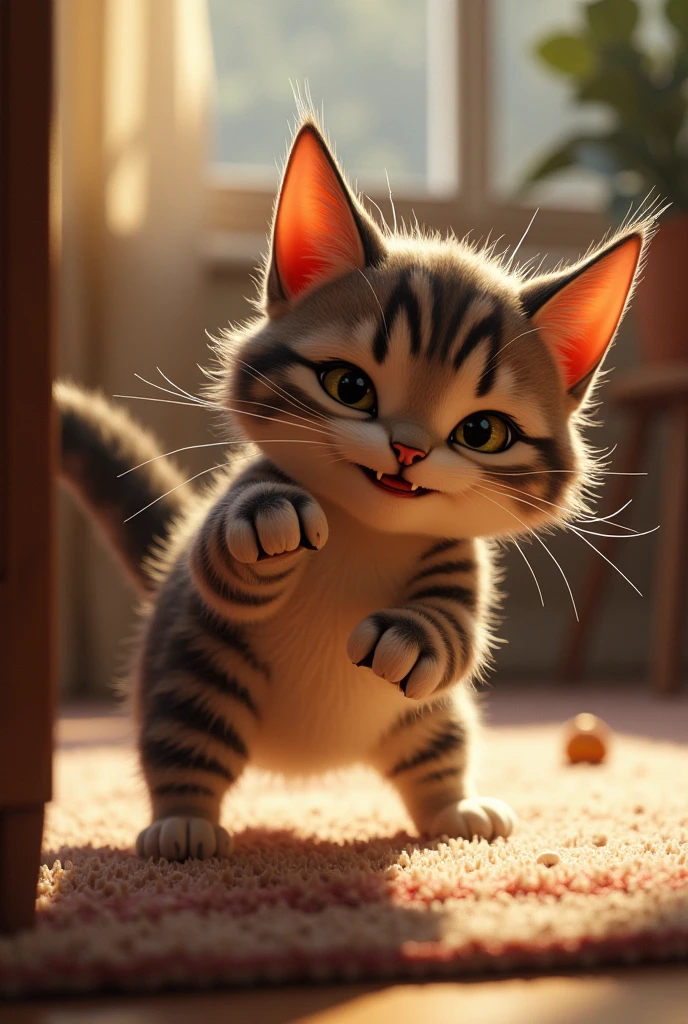 Cat smacking
