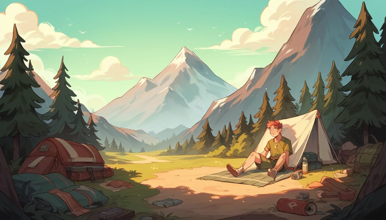 background,camp site,In the mountains