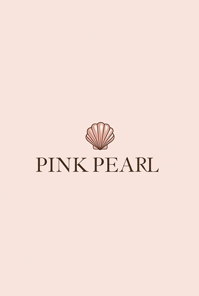 Create a jewelry store logo , with a reference shell and the name pink pearl