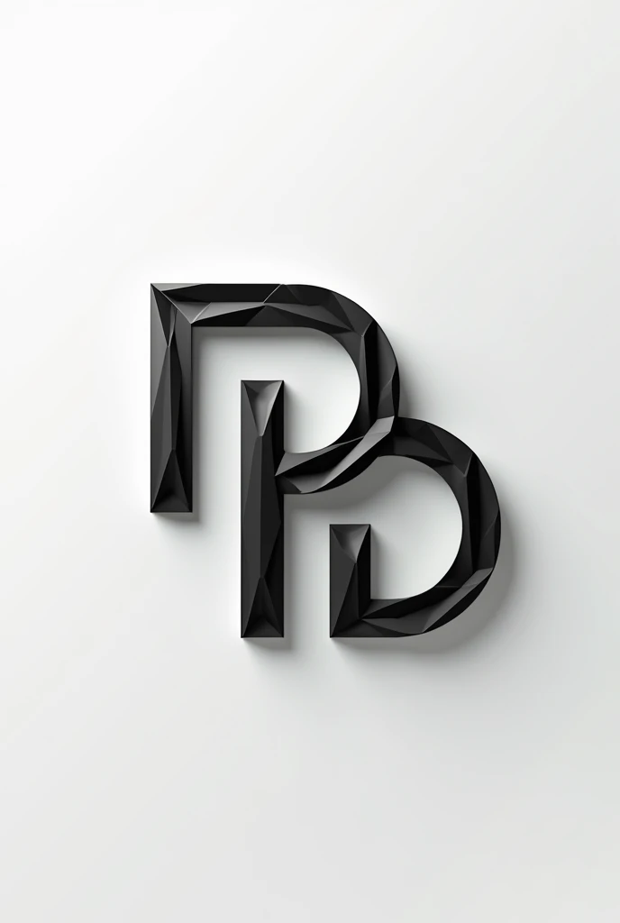 logo joining the letters pvd forming an origami
