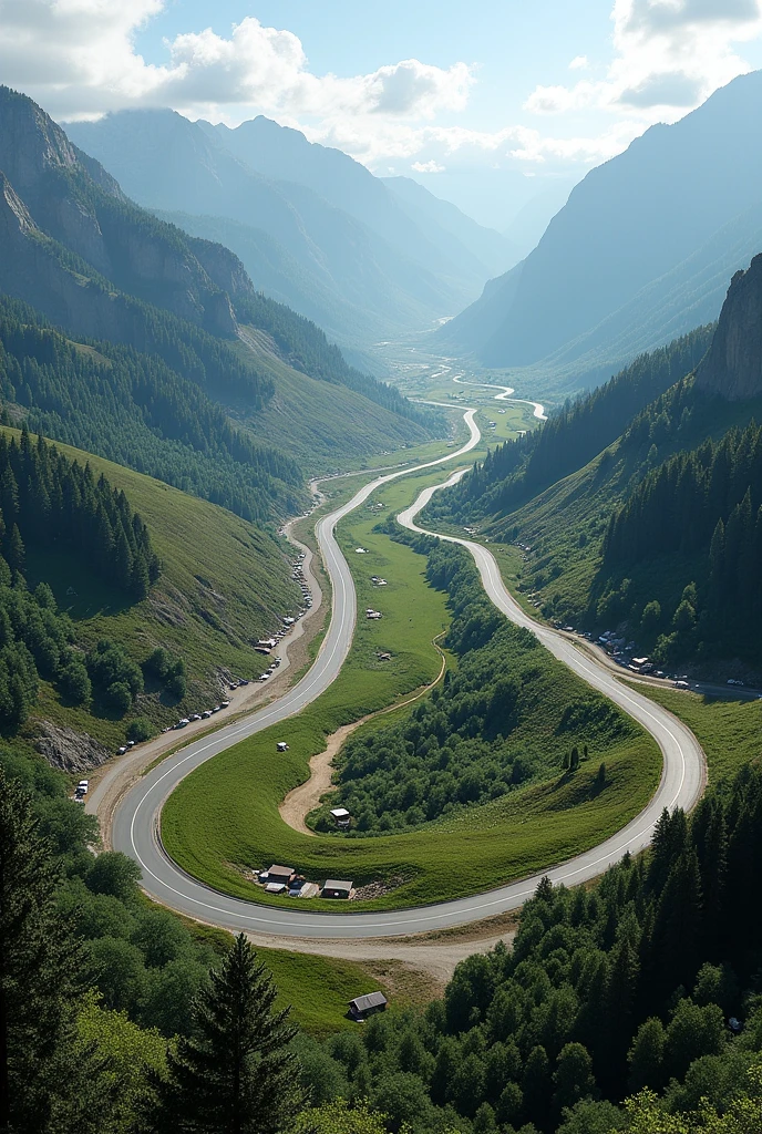 Créer moi le tracé d'un cicuit de course parfait