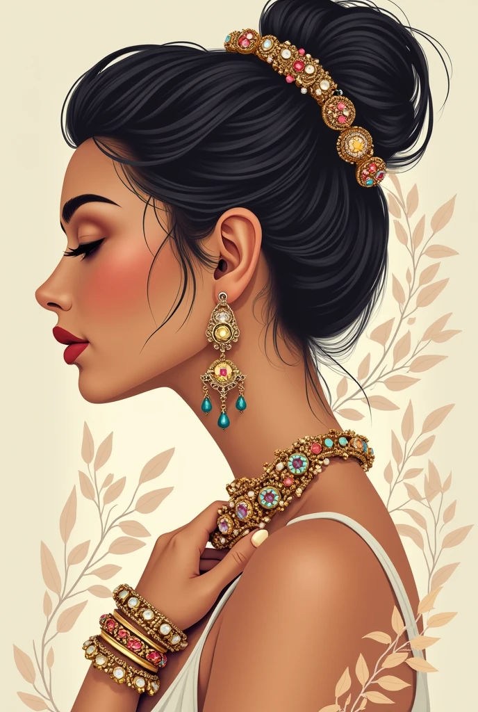 CHANA'S CREATION LOGO WITH BANGLES AND EARRINGS
