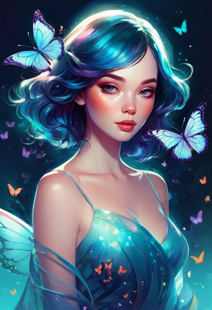 there is a woman with a butterfly in her hand, inspired by Lois van Baarle, loish art style, by Lois van Baarle, lois van baarle and rossdraws, alice x. zhang, inspired by loish, loish van baarle, glossy digital painting, stunning digital illustration, beautiful digital illustration, by loish
#ии #нейросеть #арт #промт #anime #аниме #art #картинки #хорошо #лучшие