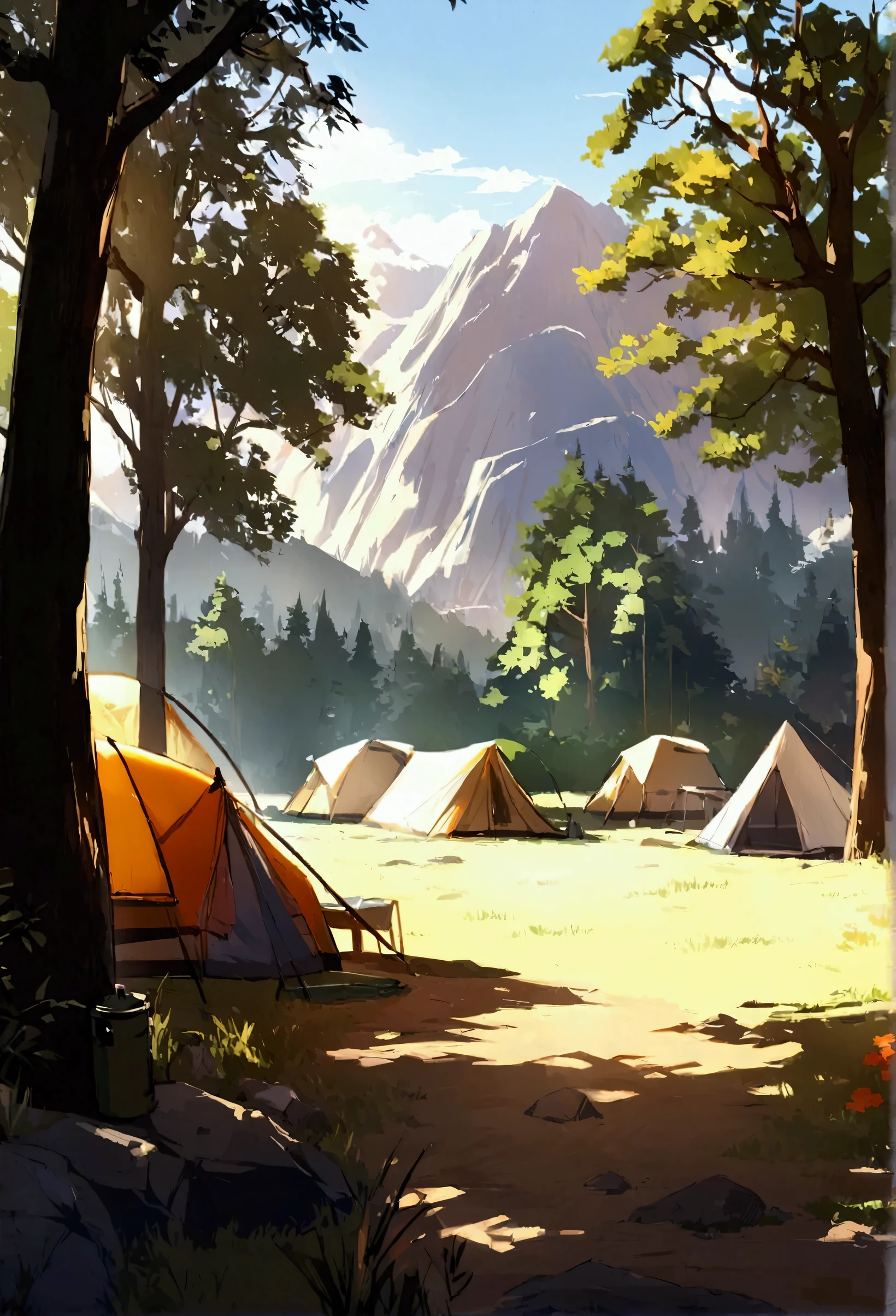 background,camp site,In the mountains