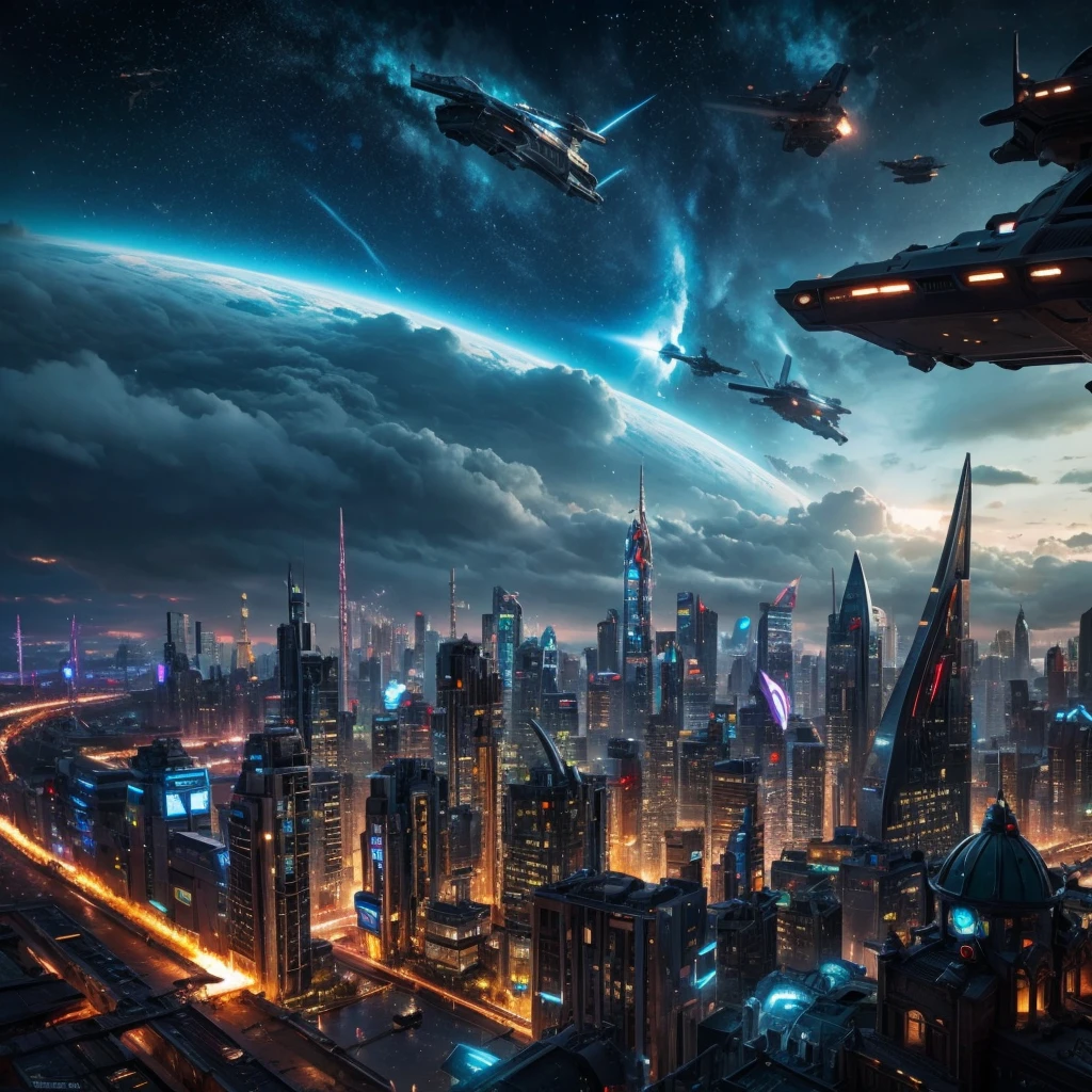 Sci Fi City, Elve City, Battle through the heaven city Theme