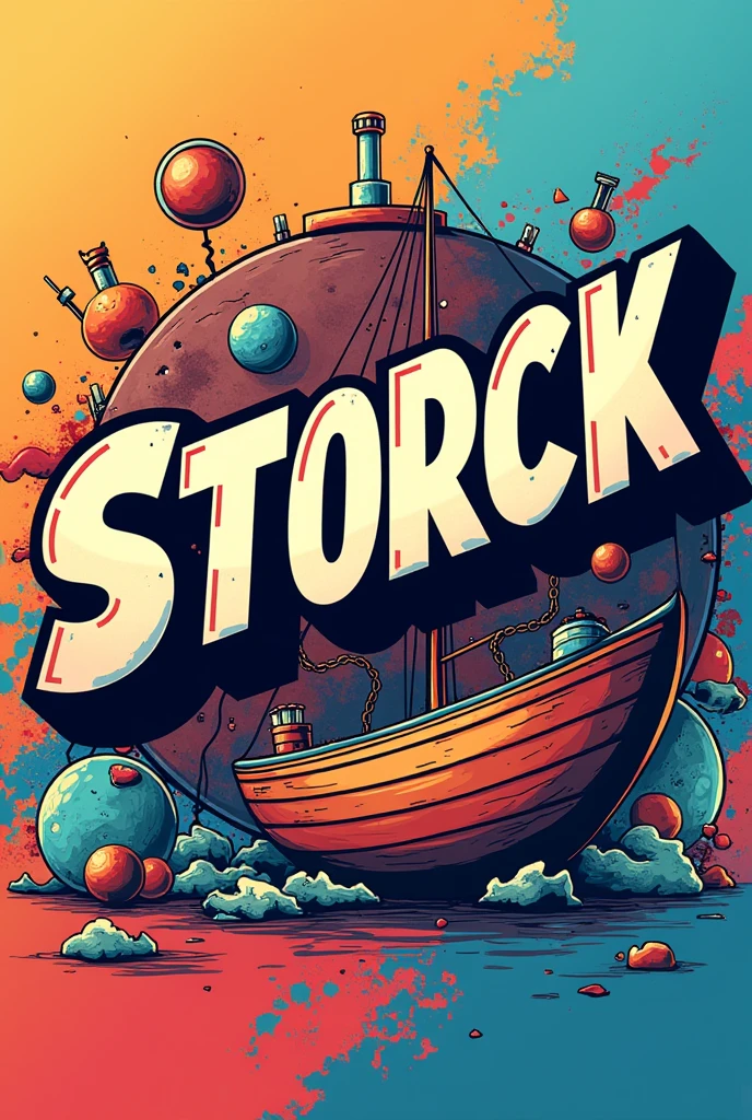 You can generate a logo with the word Storck in manga style