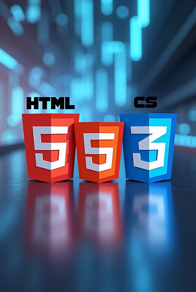 Image showing the logos of the languages, html, javascript css