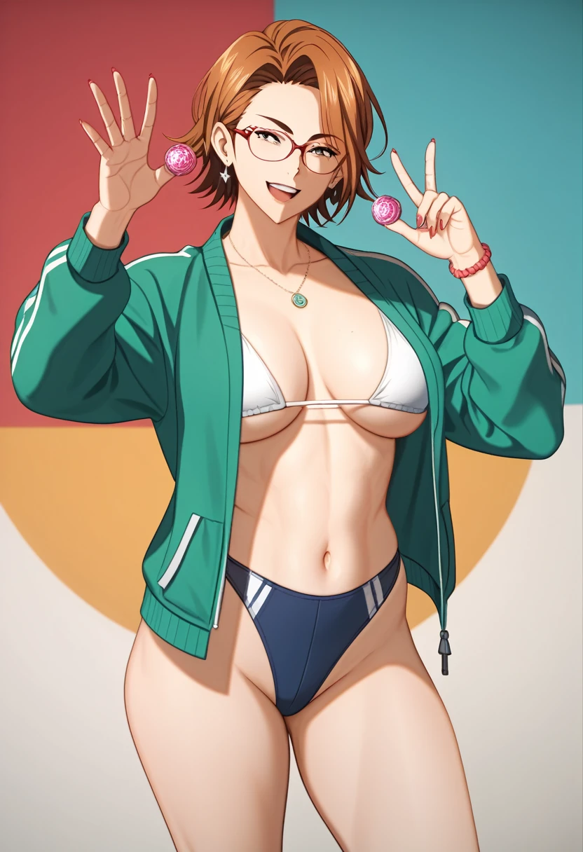 masterpiece, Highest quality, 1 person,(Are standing, View your viewers,),Detailed Background、A person who writes in detail、Accurate human body、Knowledgeable person、(Accurate 5 fingers),Mature Woman,Thighsが太い,curvy body、Thighs、alone,(middle breasts),giggling_mikoto_xl,((Accurate 5 fingers))