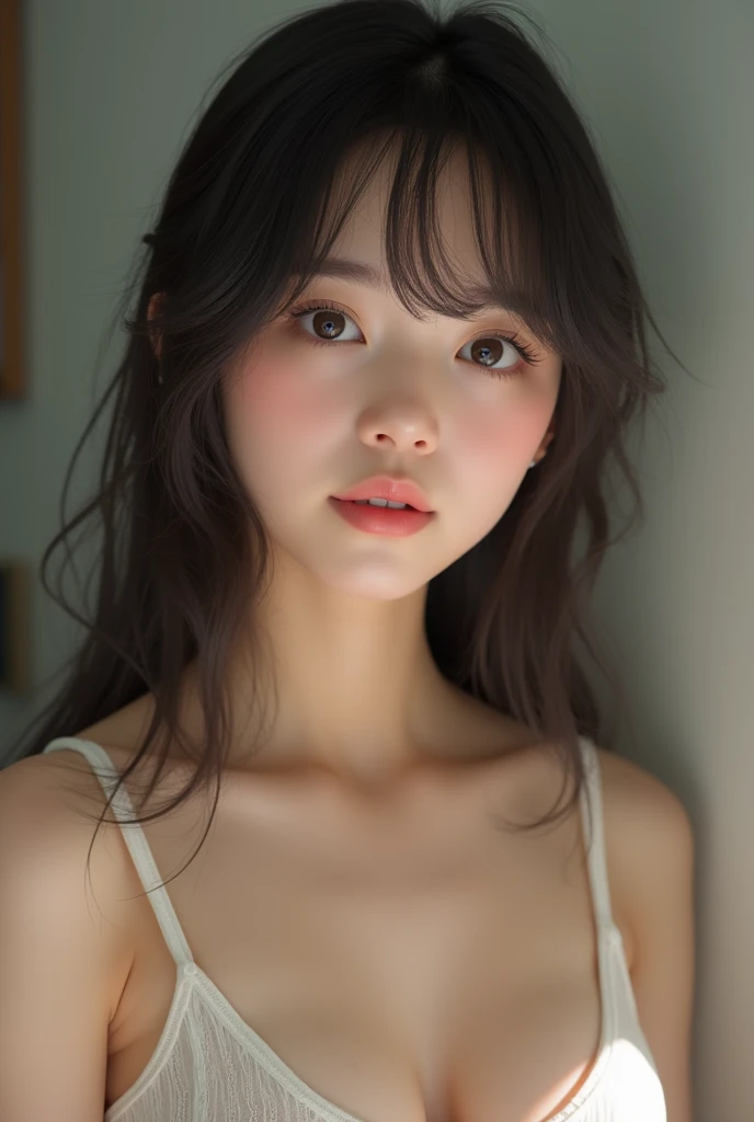 Realな写真、18 years old、Japanese high school girl、NUDE、naked、((small nipples 1.4、Detailed nipples))、Detailed chest、Detailed face and body、Natural lighting、High resolution、Photorealistic、(Highest quality、8k、High resolution、masterpiece:1.2)、Super detailed、(Real、Photorealistic、Photorealistic:1.37)、Realな肌の質感、Detailed eyes and lips、Beautifully detailed face、Long eyelashes、Smooth Skin、Natural body shape