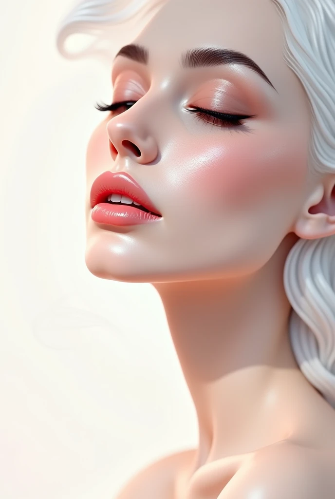 WOMAN'S FACE CONTOUR WITH THE WORD DERMATECH,TAKE INTO ACCOUNT THAT IT WILL BE FOR A COMPANY LOGO