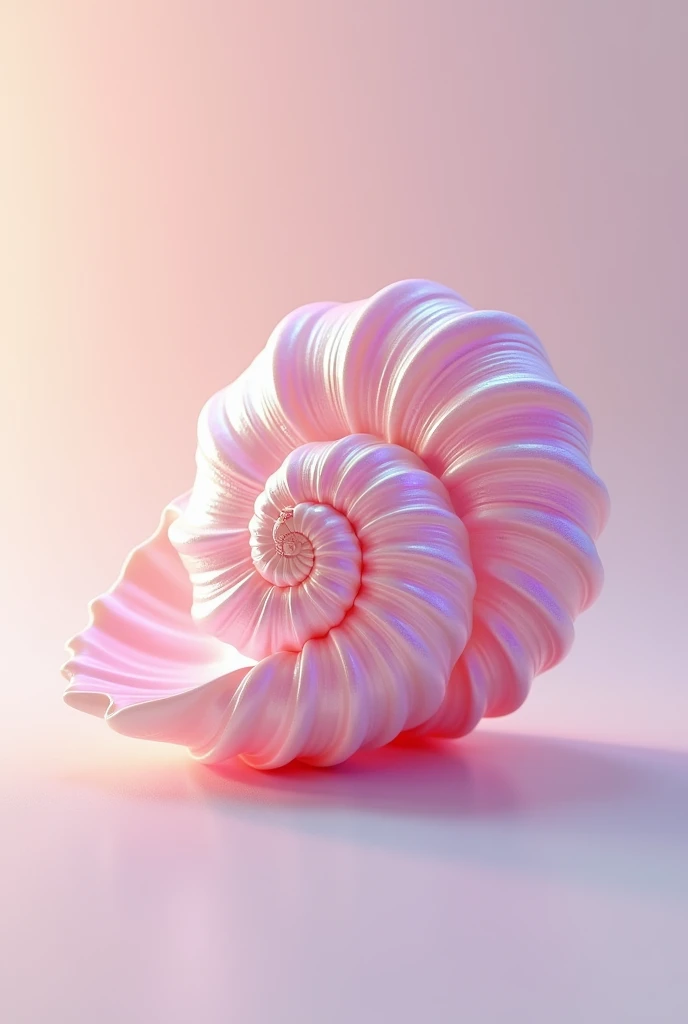 Create a pink shell for a brand logo
