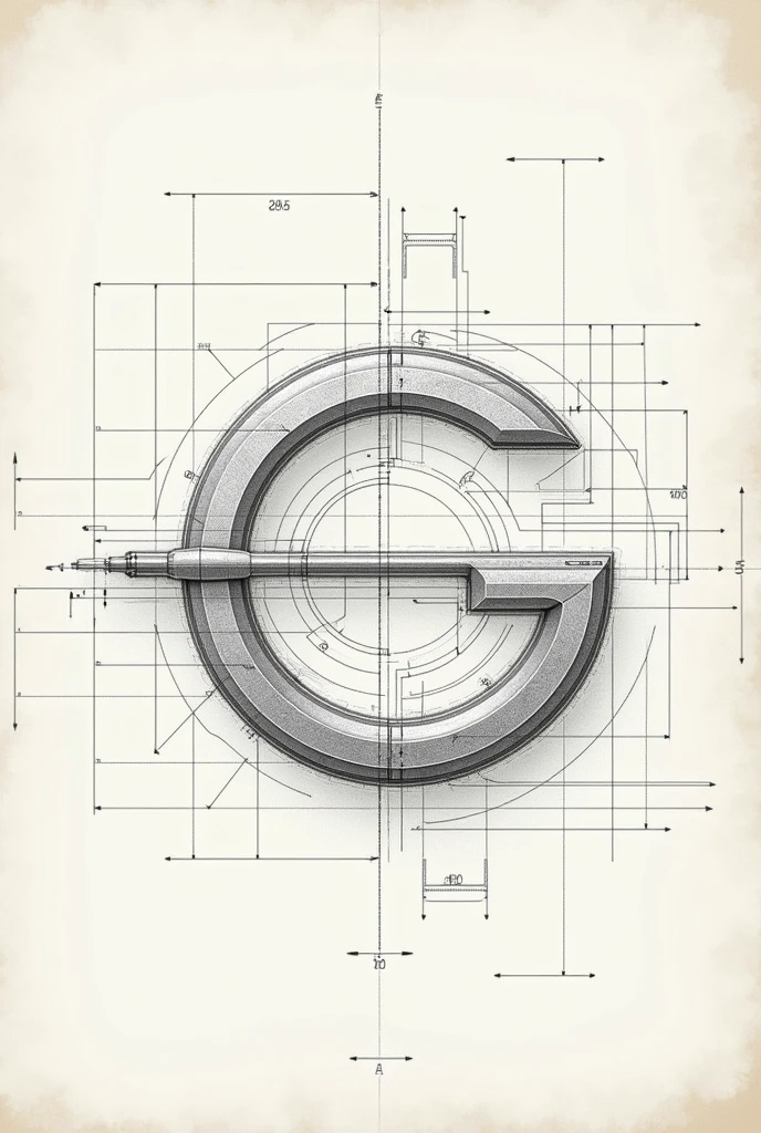 logo technical drafting