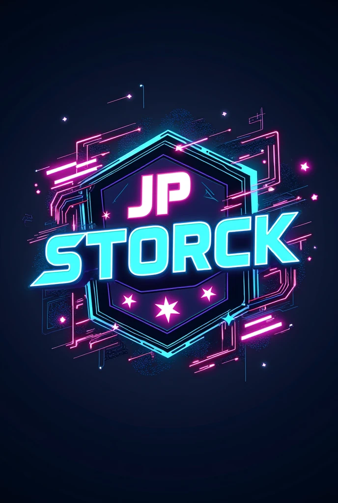 You can generate a banner with the word Jp storck with the theme of video games 