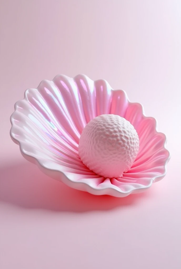 Create a pink shell for a brand logo