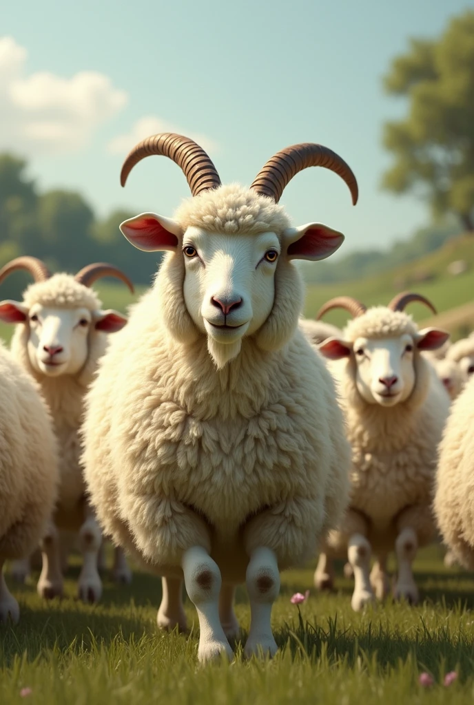 Goat disguised as a sheep